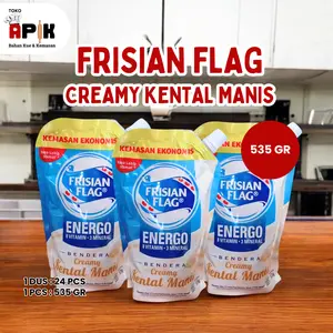 (1 POUCH)  SUSU FRISIAN FLAG KENTAL MANIS CREAMY / COKELAT / SKM UKURAN 535 GRAM POUCH