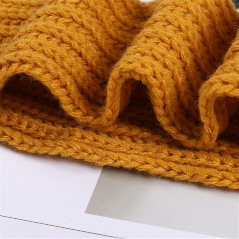 Fashion Outdoor Soft Neck Warmer Kids Scarf Warm Knitted Scarf 3