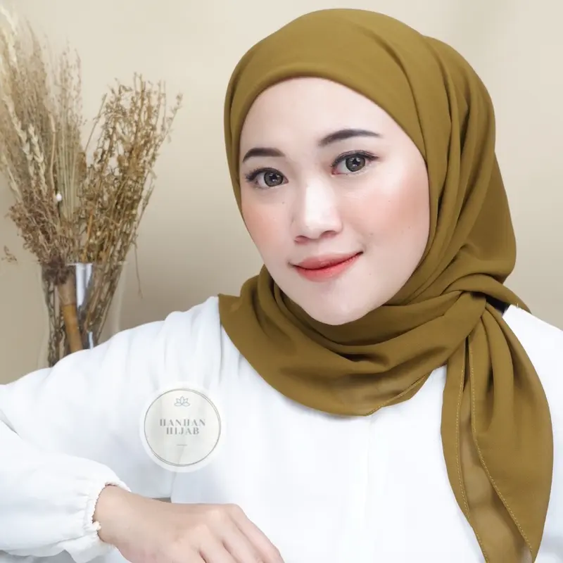Hanhan Hijab - Segiempat Inner 2 Layer Ceruty Babydoll Premium (Segi Empat Ciput Inara) 2