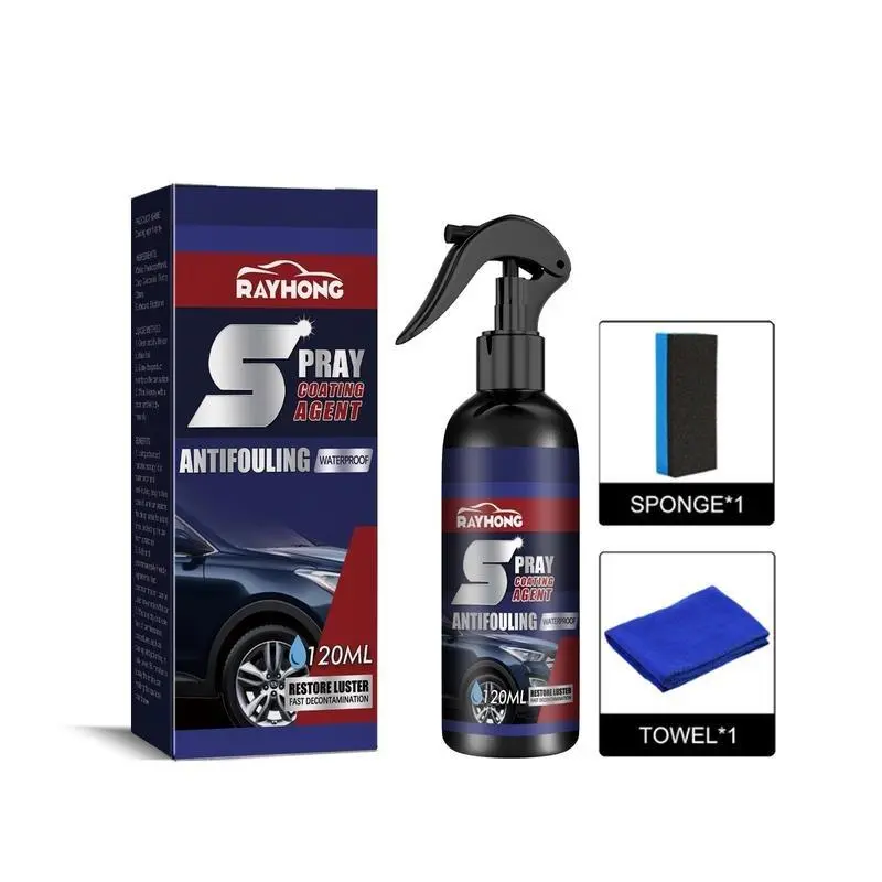 Car Coating Spray, Fast Coating Agent, Wax Polish, Waterless Car Wash Agent, Plastic and Nano Coating Agent, Professional Car Paint Care Product
