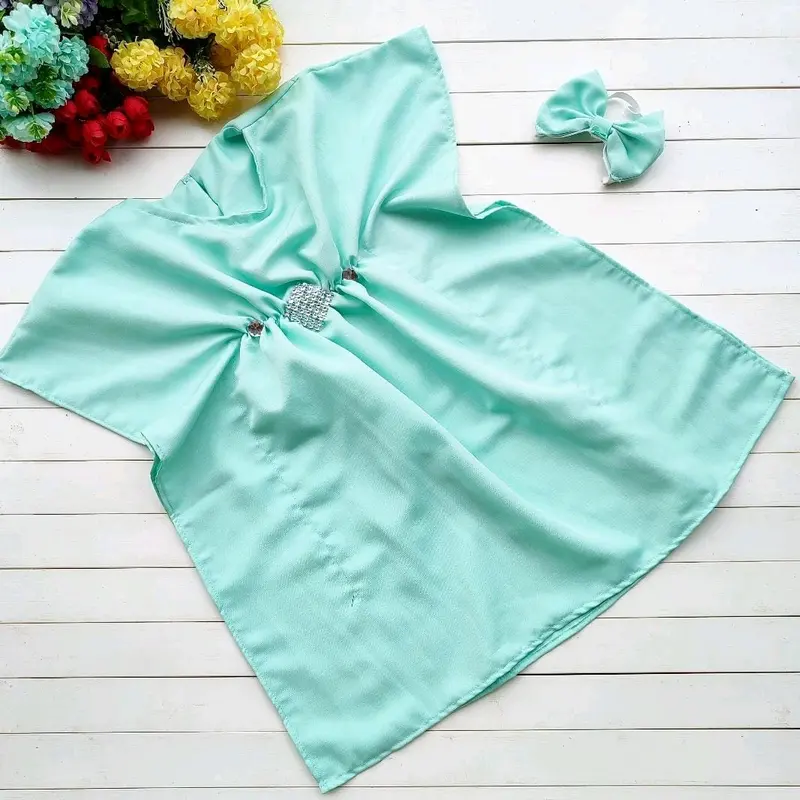 Kaftan bayi dan anak perempuan bahan balotely 0-2tahun (Set bando) 2