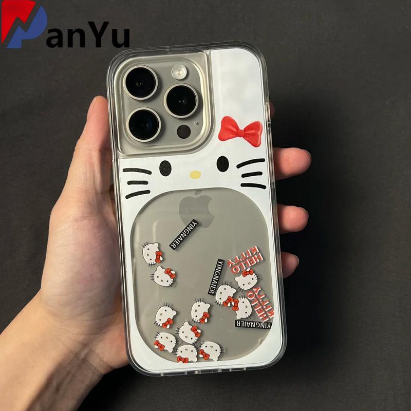 Product Introduction of Ốp Điện Thoại Cát chảy, Thiết Kế Miệng Lớn Di Động, Hello kitty iphone 15 / 16, Thích Hợp Cho Apple 14pro Và 13, Nữ, Bộ 12, [Yêu Cầu Panyu] 5