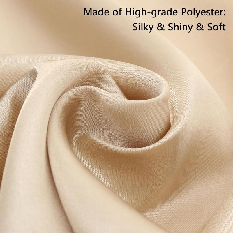 Product Introduction of Washable Polyester Square Soft Restaurant Durable for Wedding Party Satin Cloth Napkins with Hemmed Edges Dinner Table Napkins 16