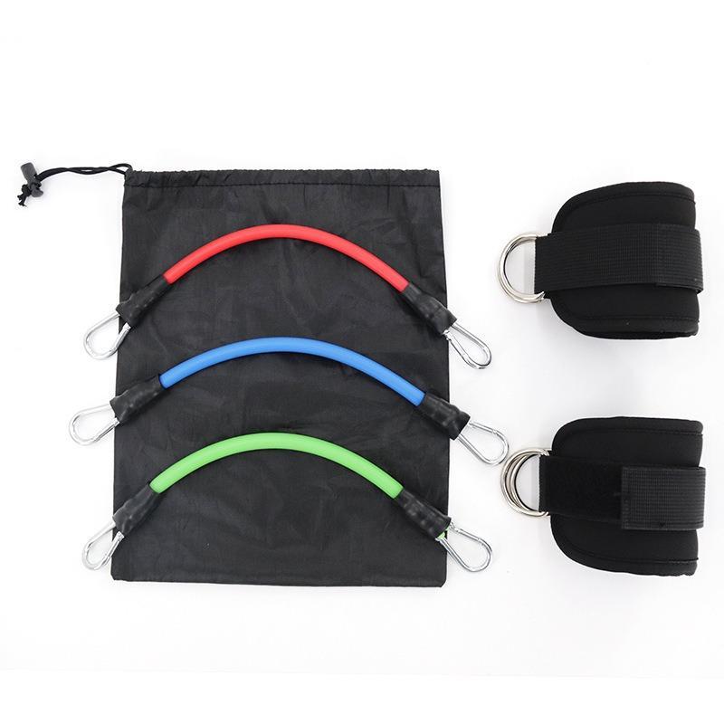 Product Introduction of Resistance Band with Ankle Strap, 6 Counts/set Hip Lift Ankle Resistance Band, Elastic Trainer, Shaping Equipment for Home Fitness, At Home Gym Equipment, Stretching Gear 2