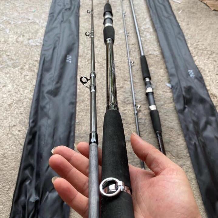 Cần 2 khúc siêu khoẻ WRING DRAGON cho câu cá Bắt Cá Fishing Mồi