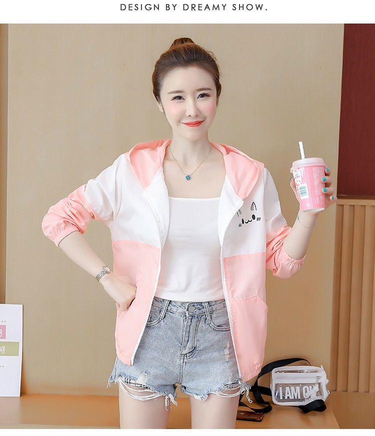Product Introduction of Quần Áo Chống Nắng, Dành Cho Nữ, Dáng Ngắn, Hàng Mới Về Mùa Hè 2023, Phong Cách Hàn Quốc, Dễ Phối Đồ, Dáng Rộng Vừa Vặn, Áo Khoác Ngắn, Thoáng Khí, Chống Nắng, Mỏng 9