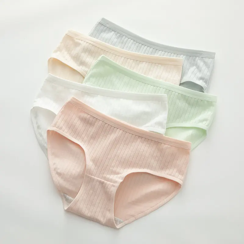Quần Sịp Nữ, Morandi, Thiết Kế Đơn Giản, Màu Trơn cạp vừa, Thoáng Khí, Đáy Quần Cotton, Ôm Hông, Mỏng, Thích Hợp Cho Học Sinh