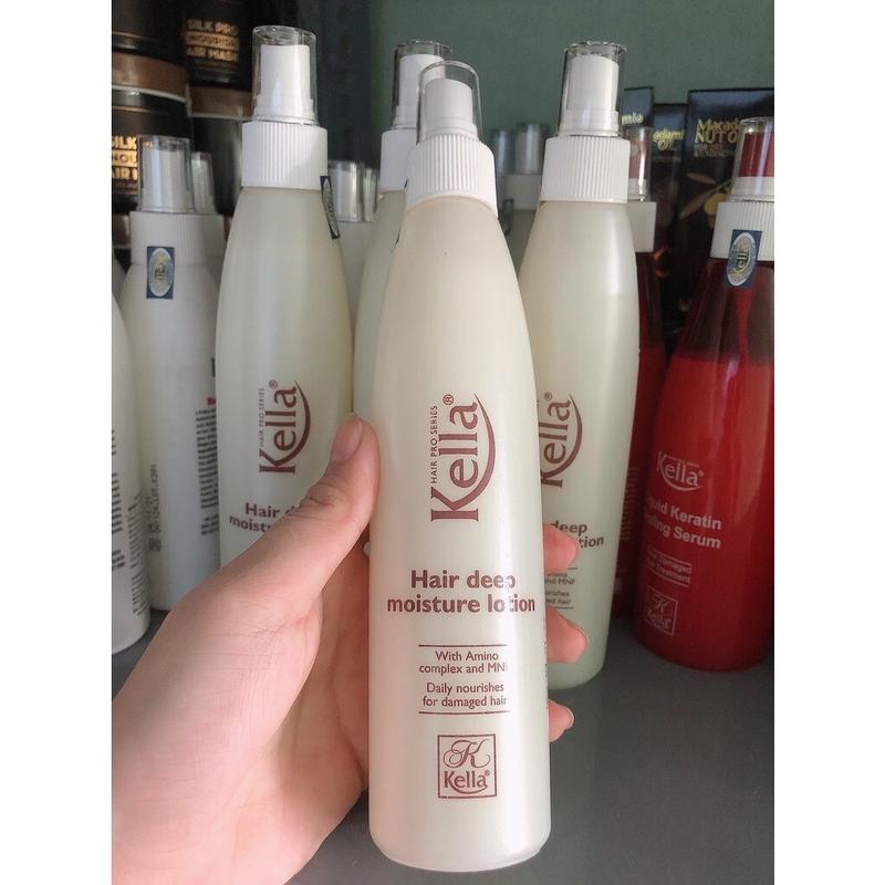  Xịt dưỡng làm mềm tóc Kella Hair Deep Moisture Lotion 250ml 