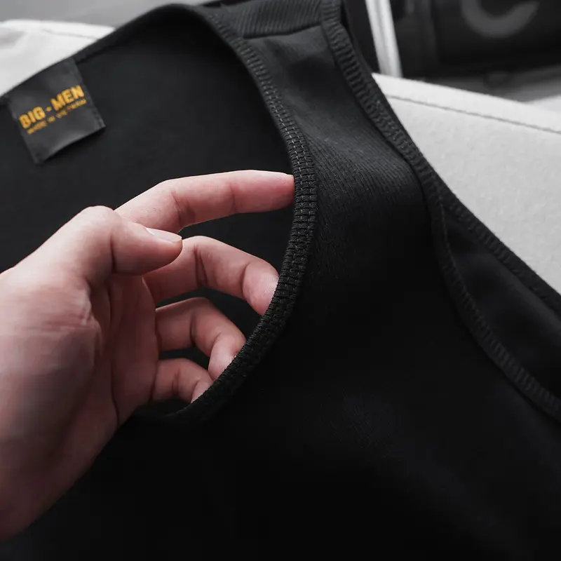 Bigsize - Bigsizemen Áo thun ba lỗ, áo tanktop vải gân cotton siêu co giãn 2
