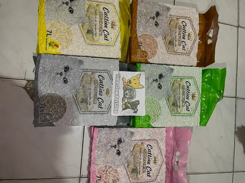 PASIR TOFU CAT LITTER CATTIEE CAT 7 LITER 1 DUS (6PACK) 4