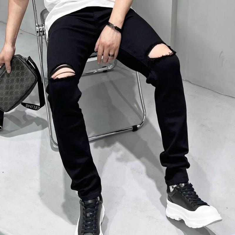 Quần jean rách gối nam , quần bò jean giành cho boy phố , học sinh , sinh viên