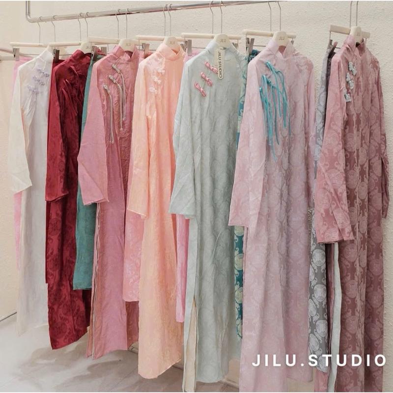 Áo Dài Gấm 4 Tà Áo Dài Truyền Thống Chất Liệu Gấm 4 Tà Áo Dài 4 Tà Lụa Gấm Xuân…