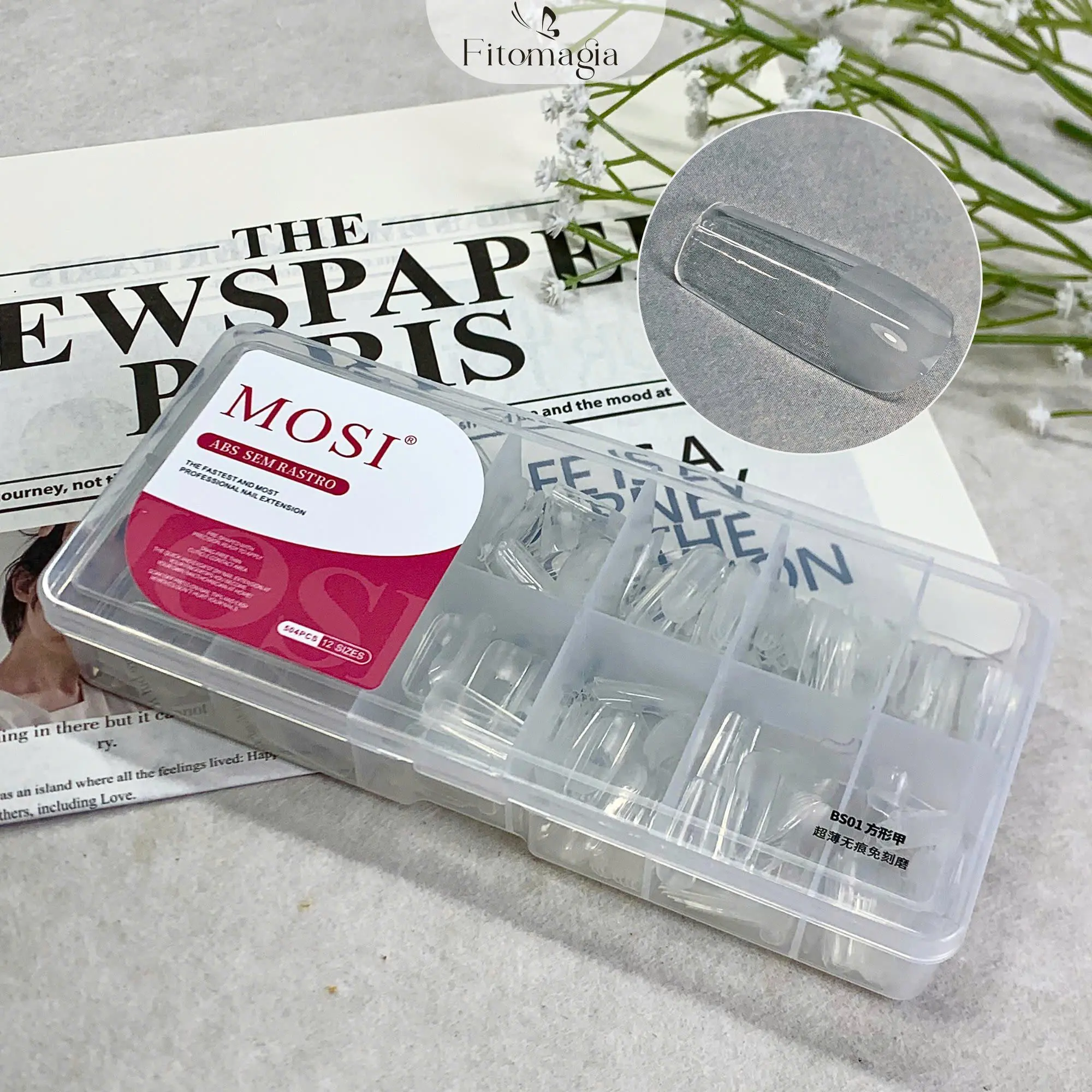 [Hộp móng giả Mosi] 504 Móng giả Mosi - Chất lượng cao, dễ dán, giữ lâu, Form đẹp hot trend Làm Nail