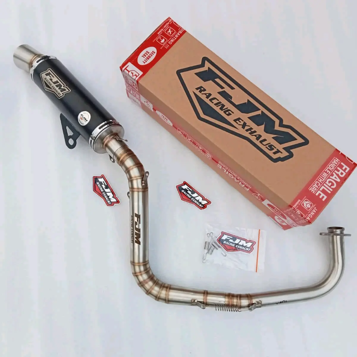 Knalpot samlong original FJM inlet 38 dan 50 all matic