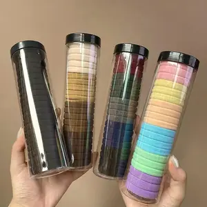 LO Ikat Rambut Wanita Set 20pcs Box Tali Ikat Rambut Polos Warna Warni Import Fashion Korea Wanita