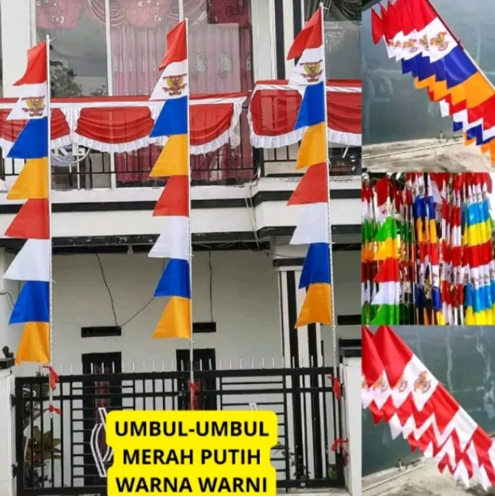 umbul umbul zigzag  10 mata Dekorasi