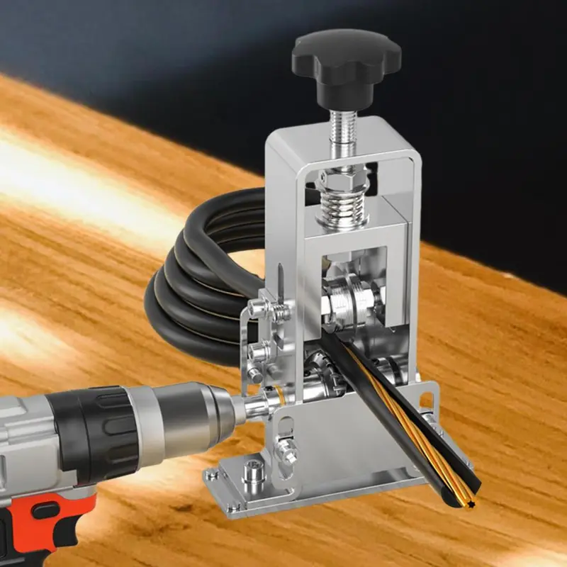 Máy Gọt Dây, Cầm Tay, Cầm Tay, Bền, Đa Chức Năng, Phụ Kiện, Chạy Bằng Khoan, Để Tái Chế, Cáp Vỡ, Cáp Thiếc, Cáp Điện 3