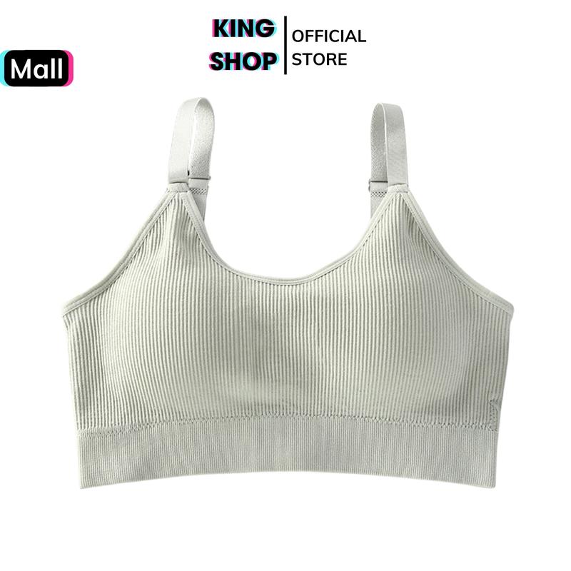 Áo Bra nữ - Áo Ngực 2 Dây Mút Mỏng Điều Chỉnh Ngắn Dài KINGSHOP B1182 Xanh áocon nữ ômngực Women