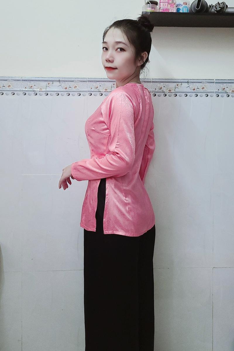 Product Introduction of Áo bà ba(không kèm quần) gấm hoa hồng nữ - Chất liệu cao cấp, tôn dáng và tôn da - Kem, Voi Women Nhung Top đồ lam [G10] 12