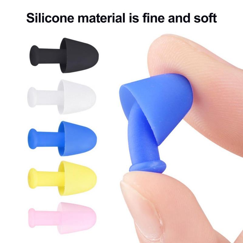 whebut- Durable Swimming Earbuds Reusable Silicone Earplugs Waterproof ...