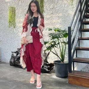 Outer renda batik viscos / Nadheera series ( HANYA OUTER SAJA )