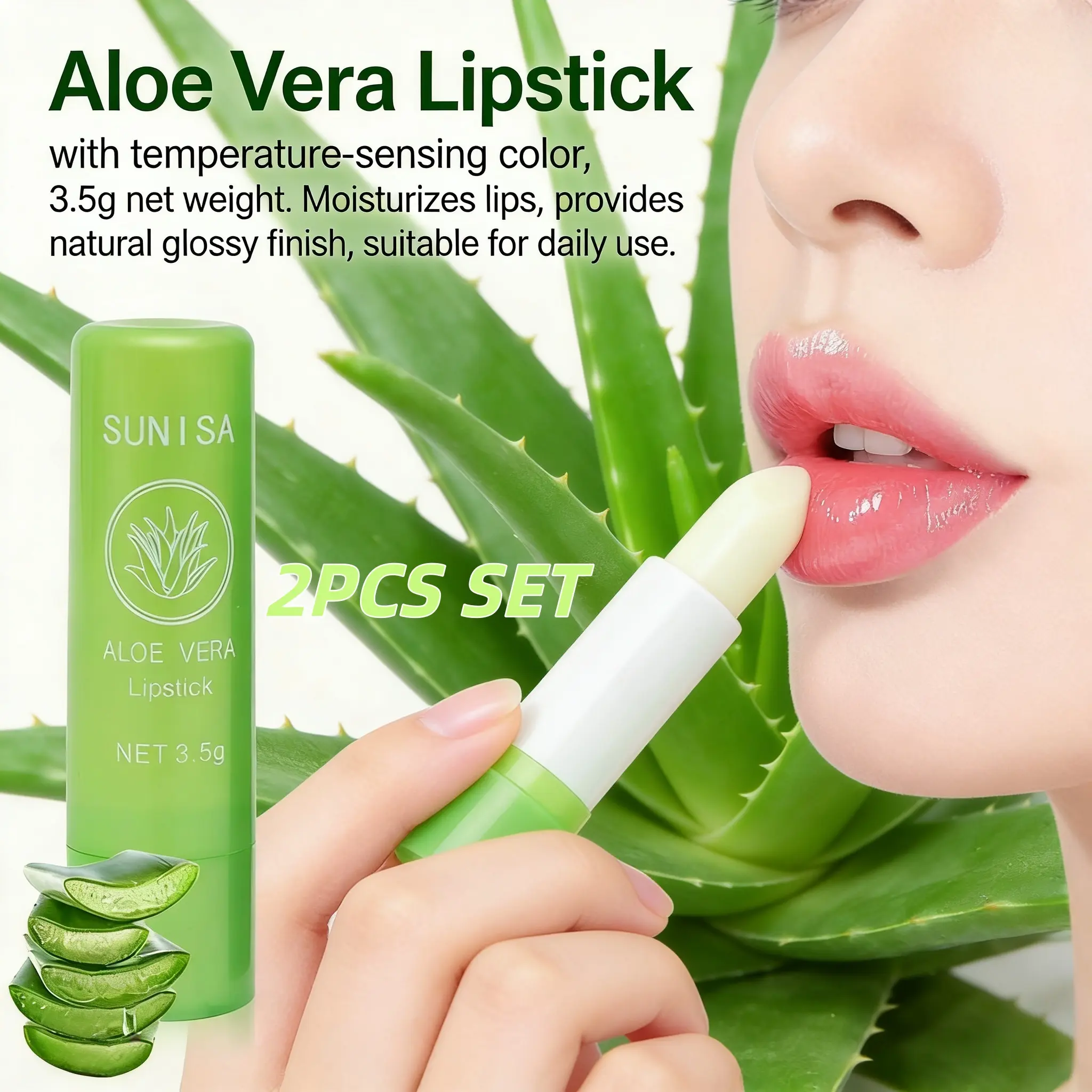 Buy 1 Take 1Sunisa Natural Plant Aloe Vera Gel Lip Balm Lipstick  Moisturizing Magic Lipstick Skincare Comfort Moisturizer Hydrate - TikTok  Shop Philippines