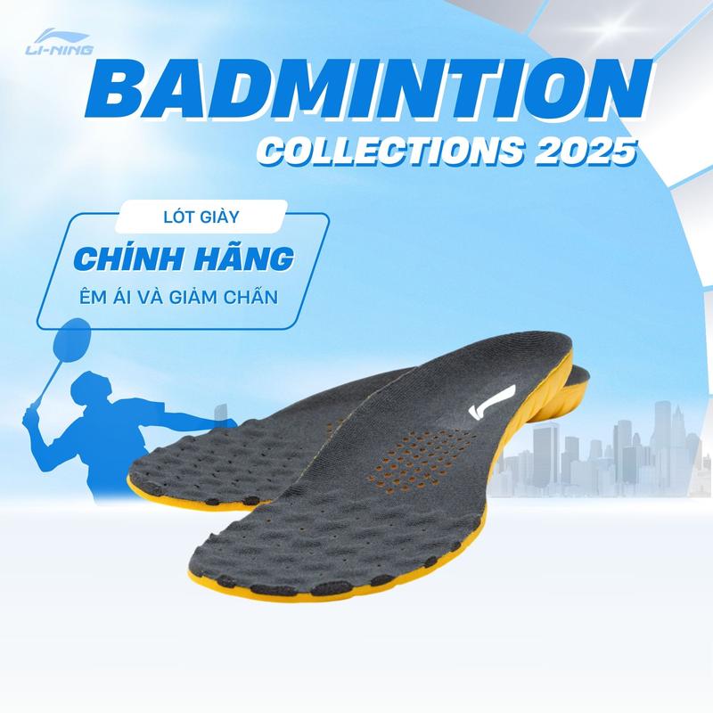 Lót giày cầu lông chính hãng Li-Ning P-AXZS002-3 dành cho cả nam và nữ, Người chơi phong trào và chuyên nghiệp