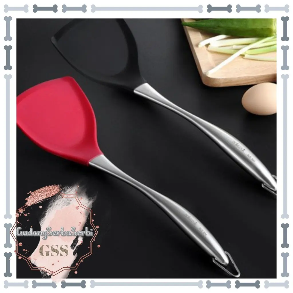 Trendream - Sendok Goreng Silicon Gagang Stainless Steel Silikon ...