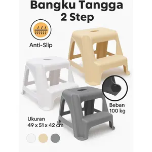 Bangku Tangga Kursi Step On Tangga Kursi Step Stool Bangku Pijak Anti-Slip Bahan Tebal Kuat Ukuran 49x51x42 cm Max 115 Kilos - Furniture