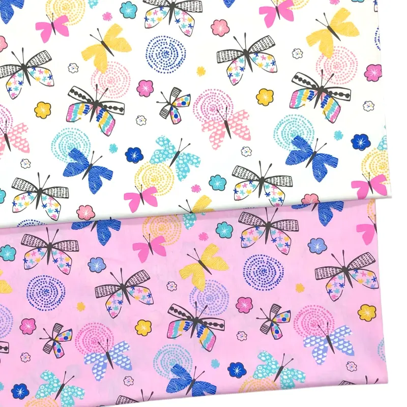 Kain Comb Cotton Corak Rama-Rama (Bidang 63