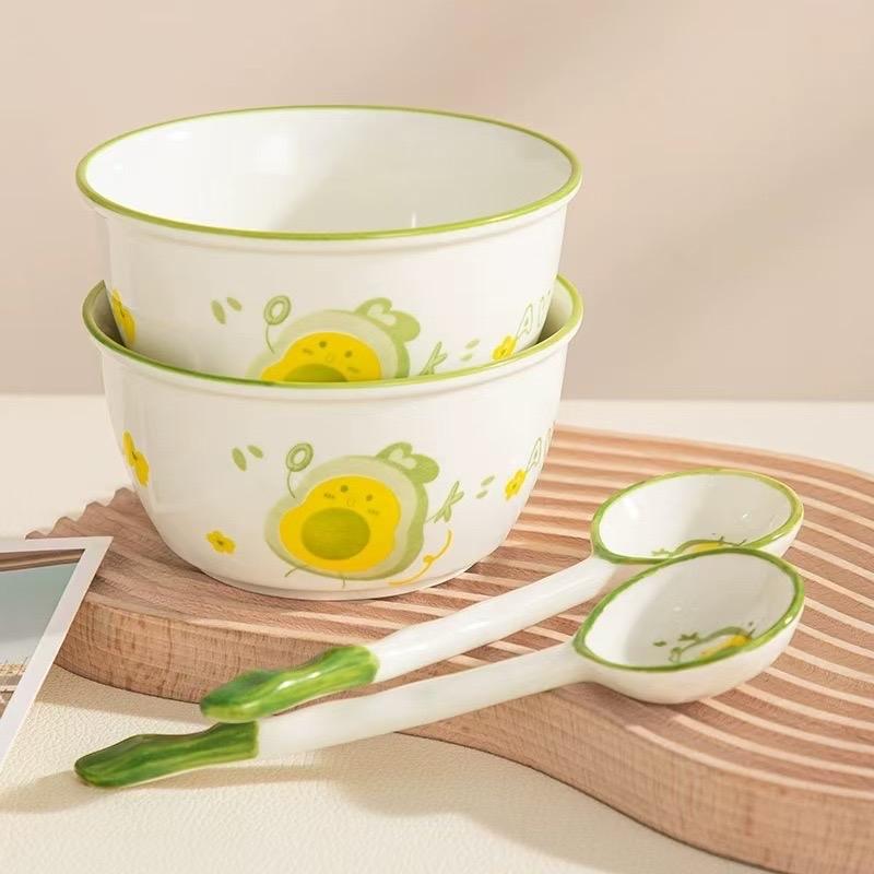  Bát Sứ Chén Sứ 11.7cm Cho Bé Nhiều Họa Tiết Gấu Mèo Bát Sứ Ăn Cơm Không Kèm Muỗng Kem dĩa 