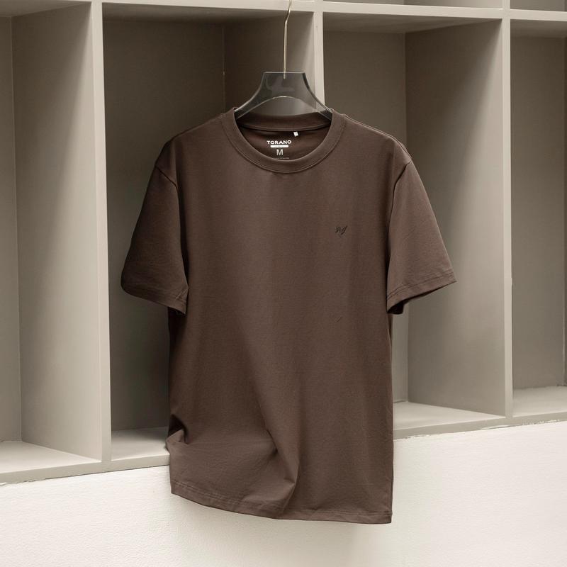 Áo thun cotton nam TORANO cổ tròn, co giãn 4 chiều, mềm mịn, thấm hút mồ hôi FSTS001 Menswear  màu Trắng