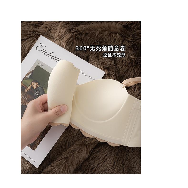 Product Introduction of Invisible strapless bra gathered wireless lingerie girls comfortable non-slip bras 20