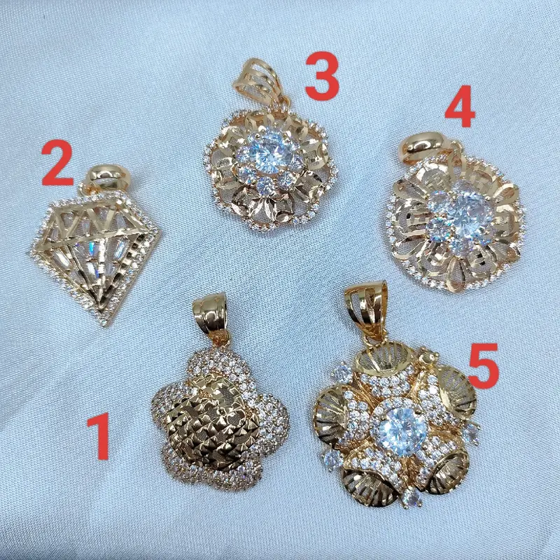 MDD17 Mặt Dây Chuyền Đồng Hoa Mai Màu750 Women Charm Nữ 0