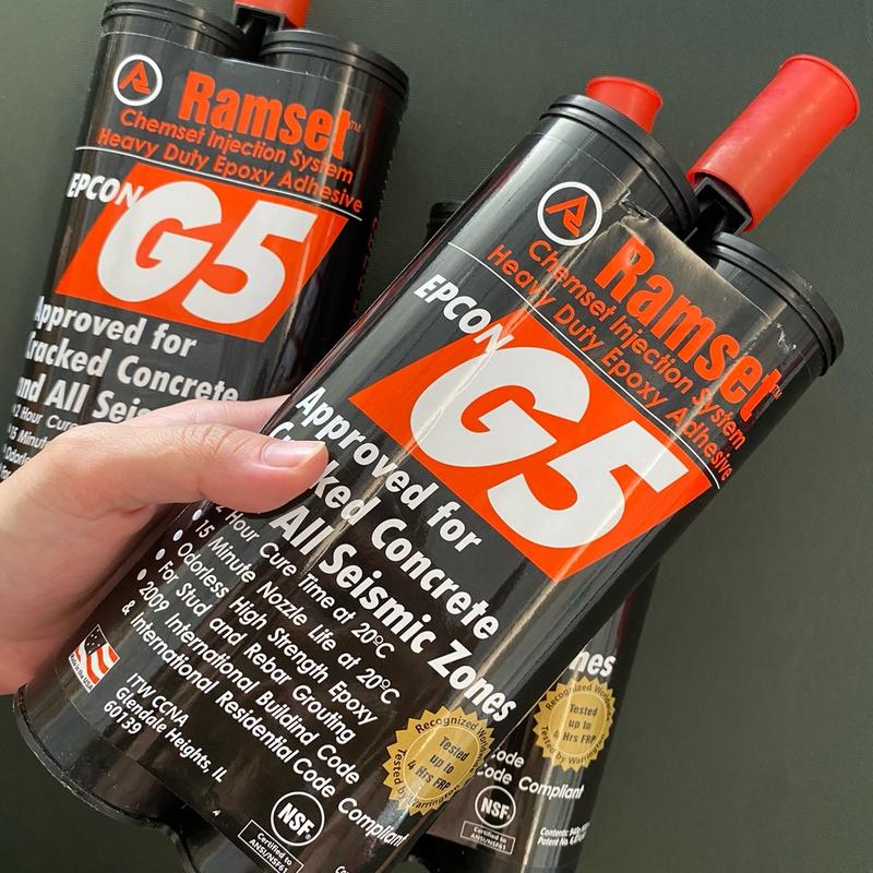  KEO CẤY THÉP RAMSET G5 KÈM VÒI BƠM  có cocq  