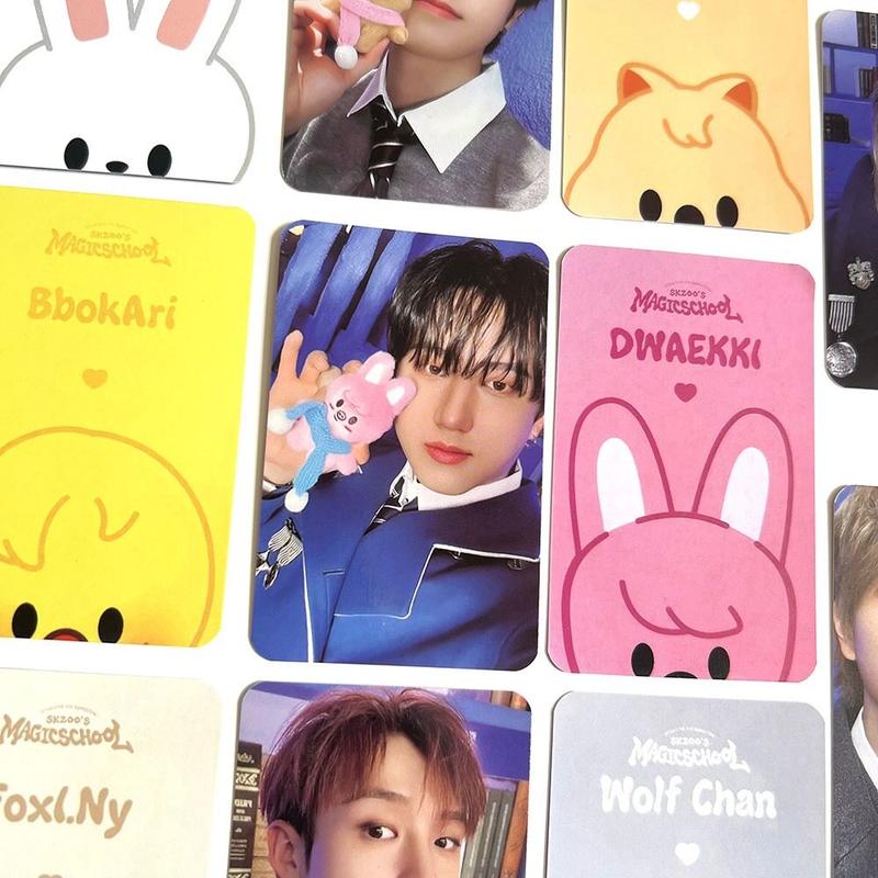 Product Introduction of Straykids SKZOO Magicschool Pop Up Store & Cafe PhotoCards LEEKNOW CHANBIN HYUNJIN HAN FELIX SEUNGMIN I.N SKZOO Photo Cards 8 Per Set 15