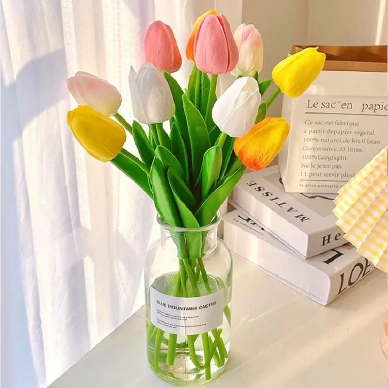 Artificial Tulip Creative Artificial Flower Ins home decor Photography Prop Decorative Gift