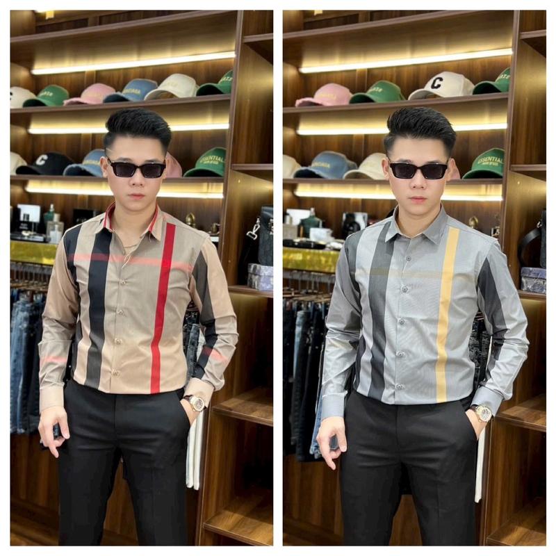 Product Introduction of Sơ Mi Kẻ Sọc Dài Tay Nam Cao Cấp Sang Trọng D07 Áo Menswear 18