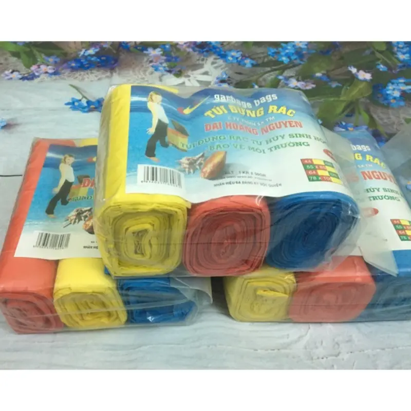 Túi rác tiện dụng ĐẠI HÀNG NGUYÊN 3 màu (1Kg/Bịch)