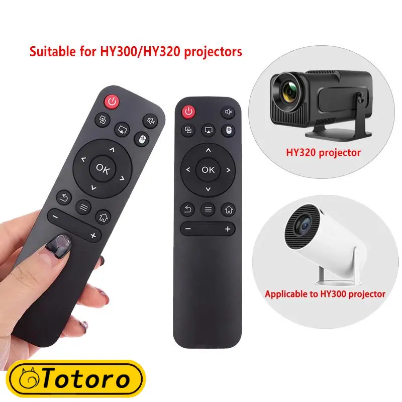 Projektor Mini Pintar, Serasi dengan HY300 / HY320 / HY300 Pro, Alat Kawalan Jauh Asal, Resolusi HD 4K, Sesuai untuk Semua Siri HY300, Sesuai untuk Aksesori Audio Rumah Pintar Casting Amplifier