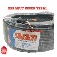 Gambar Kabel Listrik Sejati 2 x 2.5  ( 25 Meter ) / Kabel Audio Sejati 2 x 2.5  Hitam dari City Elektrik Kota Depok 2 Tokopedia