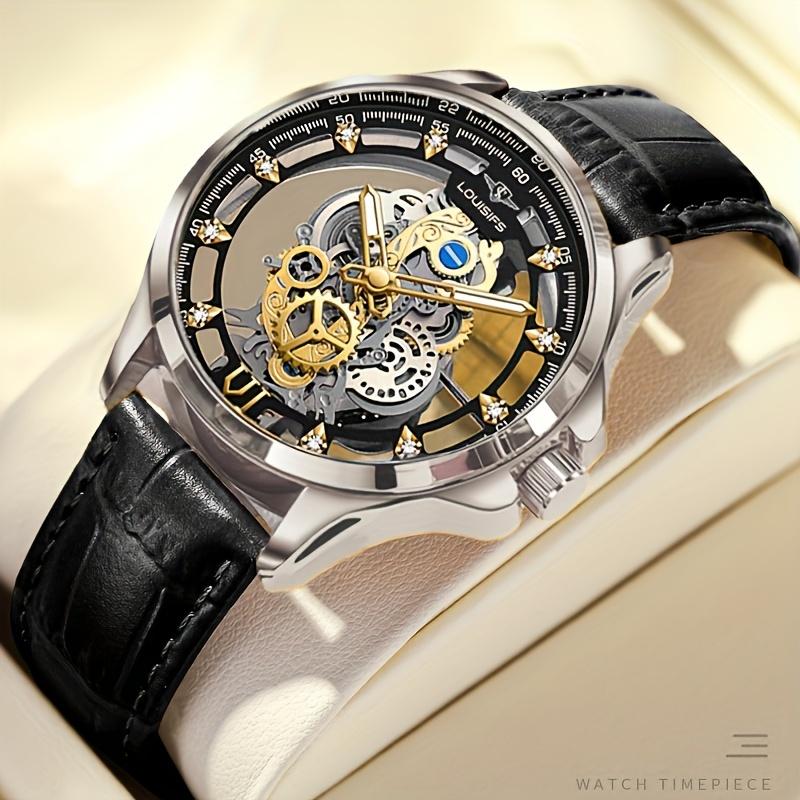 2024 New Genuine Men's Quartz Watch Double-Sided Hollow Quartz Men's Watch Business Watch Luminous Watch 7