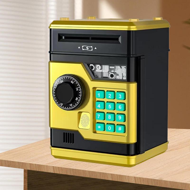 Product Introduction of Fingerprint ATM Machine Design Piggy Bank, Creative Money Saving Box, Home Decor for Living Room Bedroom Office [Battery Required, without Battery], Valentines Gift for Him 5