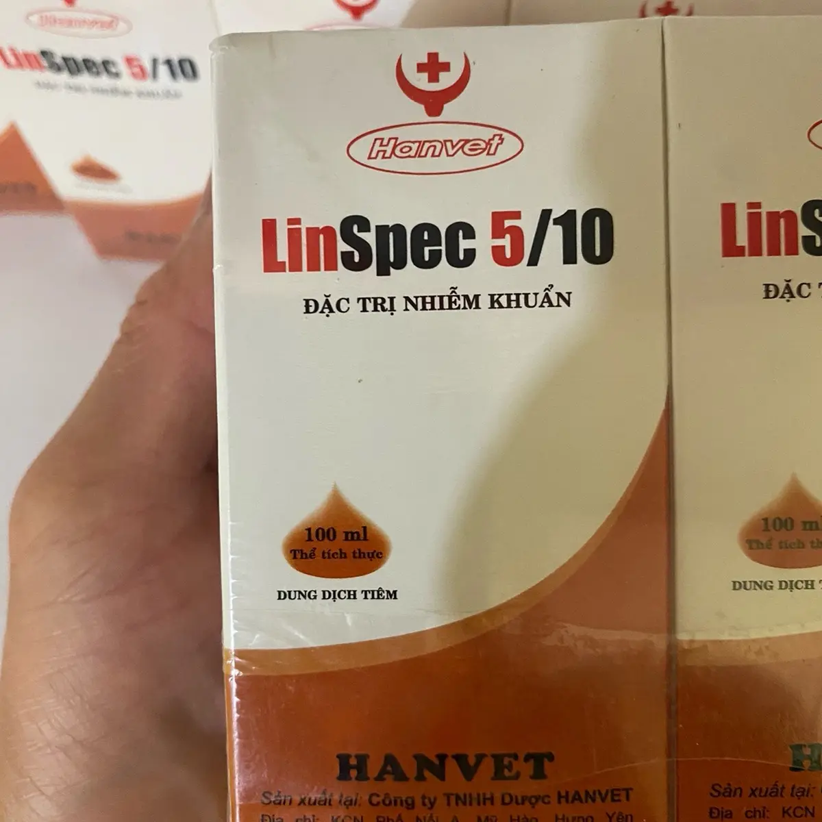 Linspec 5/10 lọ 100ml chuyên trị viêm phổi, viêm khớp, phân xanh, phân trắng gia súc, gia cầm