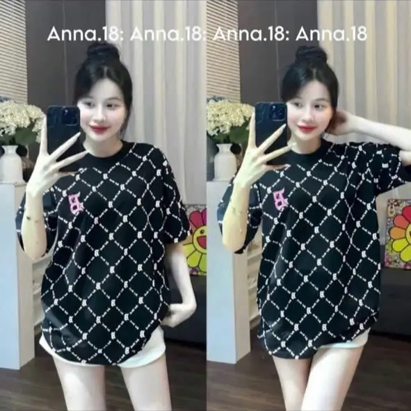 ÁO phông giấu quần chất cotton su cổ Tròn fom 40/65kg