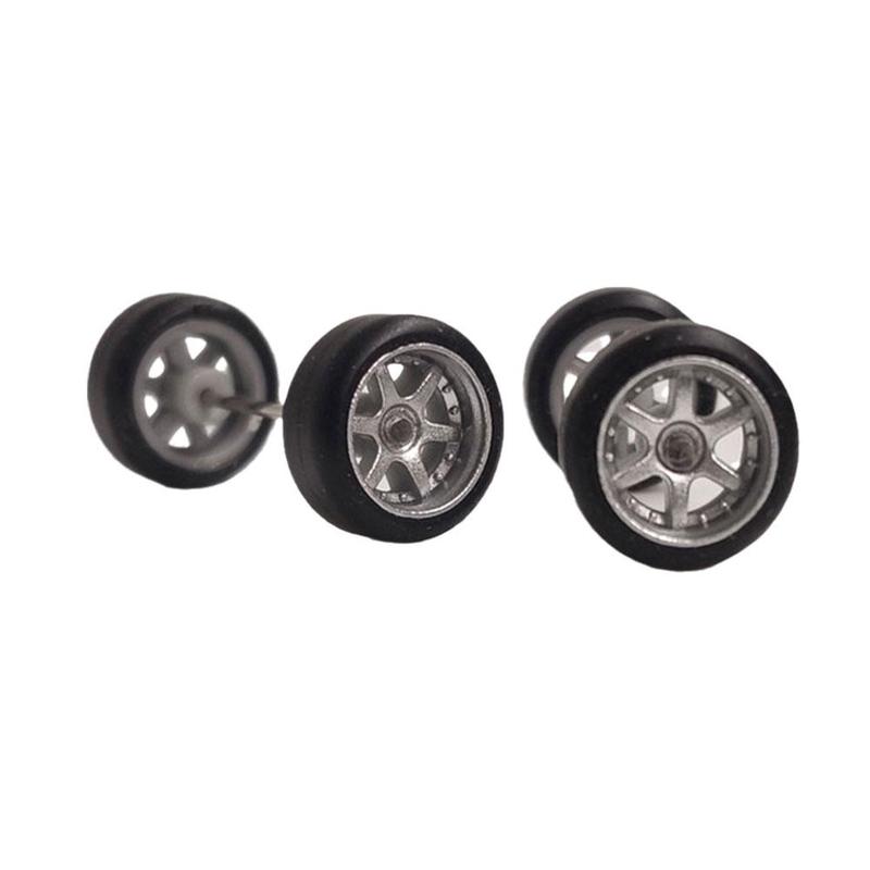 Product Introduction of 1:64 Scale Wheels For Hotwheels Rubber Tire Model Car Modified Parts Hot Wheels Assorted Scale J5I3 19