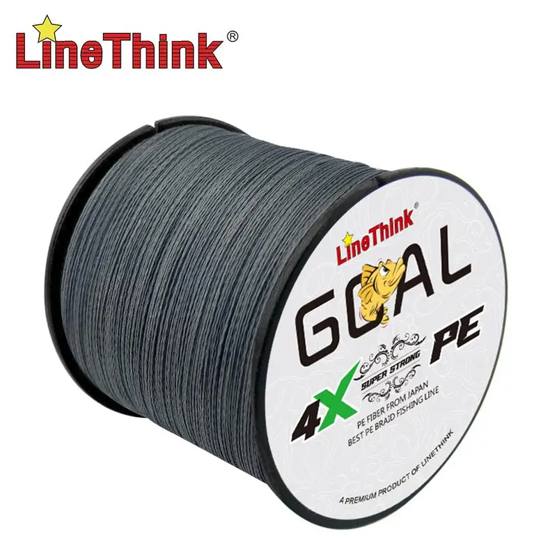 LineThink GOAL 300m/328yds Durable 4-strand Multifilament PE Braided Fishing Line – Super Strong, Anti-Abrasion, Smooth Casting, Lure Sea Fishing Tackle, Christmas Gift 2