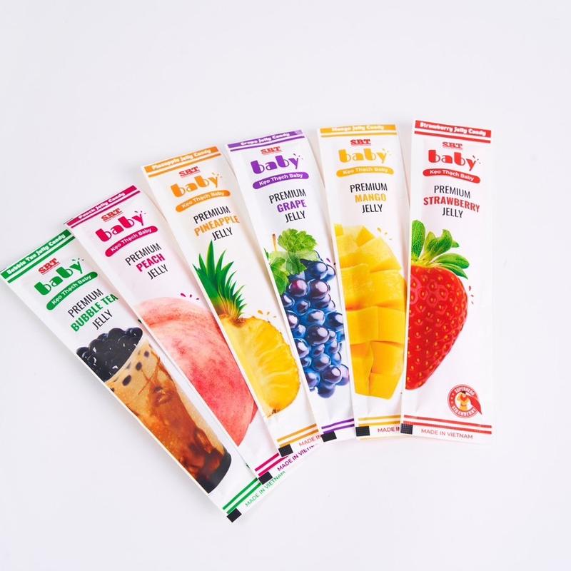 Combo 4 Gói Kẹo thạch zai Baby DÀI 360G SBT Mix đủ vị Trái Cây Trà Sữa Sback Ăn Vặt Food