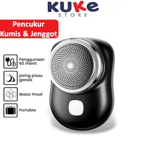 Mini Shaver Portable Alat Pencukur Cukur Bulu Jenggot Dan Kumis Elektrik Bulat Electric