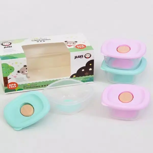 Baby Food Container 4in1 Penutup Lock - Tempat Penyimpanan Makanan Bayi MPASI Bubuk 1